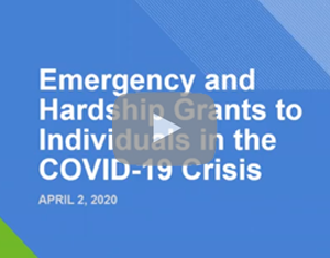 Emergency and Hardship Grants to Individuals