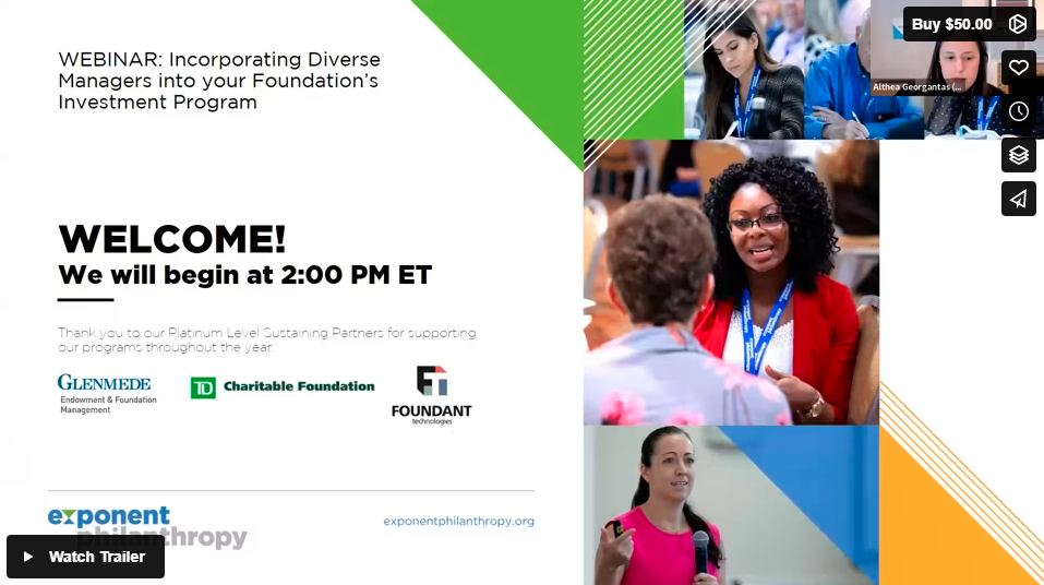 Incorporating Diverse Managers into your Foundation’s Investment Program