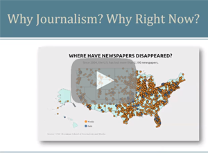 Philanthropy + Journalism x Society's Possibilities = YOUR opportunity